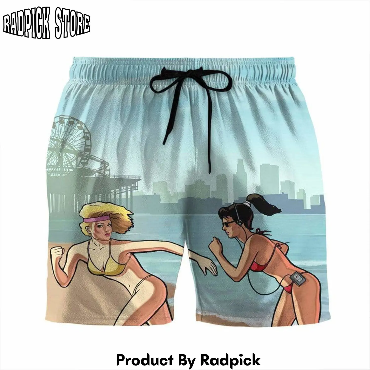 Radpick 3d gta vice city stories custom beach shorts swim trunks yoh rp631469